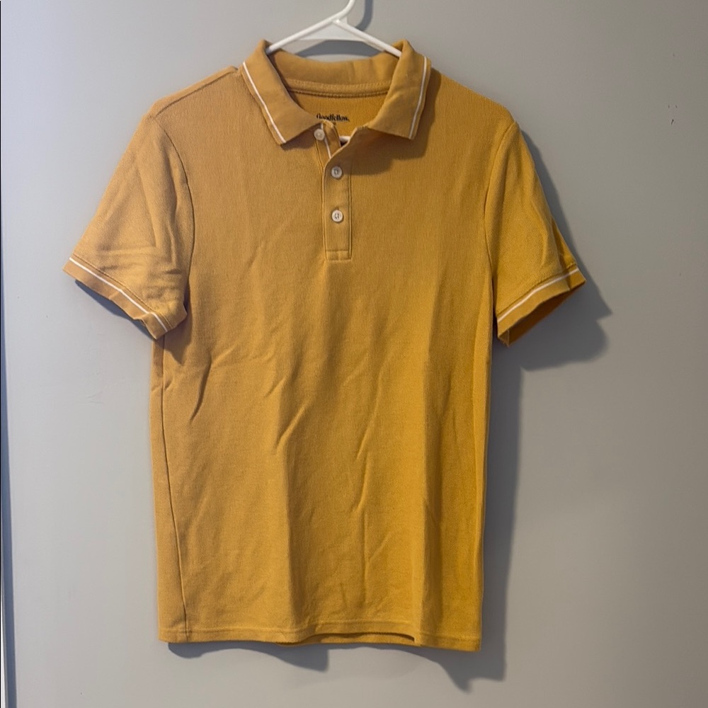 Men's Yellow Polo Shirt Goodfellow